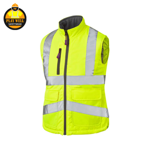 Chalecos de Alta Visibilidad sin Mangas, Transpirables, Ropa de Trabajo de Seguridad con Tiras Reflectantes para Construcción - Product Image 1