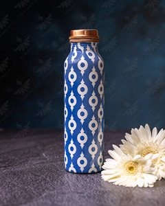 Food Grade Copper <b>Bottle</b> Leak Proof Water <b>Bottle</b> with Matte Finish for Wellness Use - Product Image 6