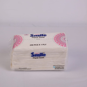 Pañuelos Faciales de 1 Capa, Blancos, Suaves, de Pulpa de Madera, Toallas de Mano, 250 Piezas para Uso Doméstico - Product Image 1