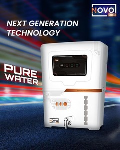 NOVO DIGI WHITE Système de purification d'eau RO UV UF Cuivre Zinc Technologie Alcaline TDS Purificateur d'eau 100% en plastique de qualité alimentaire - Product Image 3