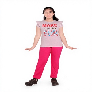 Conjunto de Pijamas de Algodón con Dibujos Animados para Niñas, Pijamas Unisex de Verano, Camiseta y Pantalones, Moda Primavera para Niñas, Venta en Línea - Product Image 1