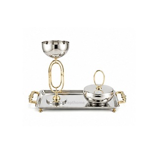 Hand-Made Brass Incense <b>Burner</b> Set with Moon Design and Tray <b>for</b> Religious Use All-Season Decorative Aromatherapy Holder - Product Image 5