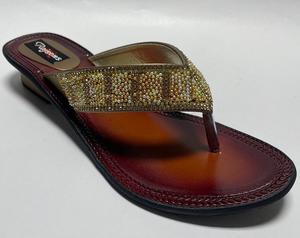 Chaussons décontractés en cuir véritable à bout ouvert, doublure en cuir véritable, écologiques, traditionnels, à enfiler, confortables pour la maison, toutes saisons, motif uni - Product Image 1
