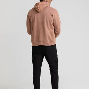 เสื้อฮู้ดผู้ชาย สีพื้น ผ้าฝ้าย 100% ทรงปกติ สวมใส่สบายๆ สำหรับฤดูใบไม้ร่วง - Product Image 2