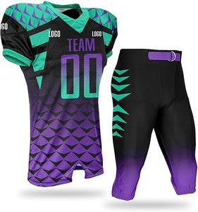 Uniforme de football américain imprimé durable avec logo frontal, design sans manches, unisexe, pour l'été - Marque privée pour adultes - Product Image 4