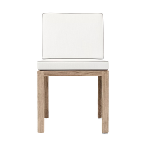 Modern Outdoor Dining <b>Chair</b> Solid <b>Teak</b> Sturdy Seat and Backrest Cushions Comfortable Furniture Patio Garden and Resort - Product Image 4