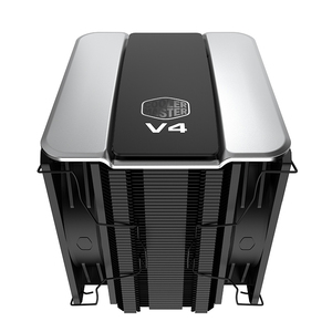 คูลเลอร์มาสเตอร์ ชาเลนเจอร์ วี 4 อัลฟ่า 3DHP สีดำ ชุดระบายความร้อนซีพียูแบบลม พัดลมคู่ขนาด 120 มม. ฮีทไปป์ 3 มิติ รองรับ Intel และ AMD - Product Image 1