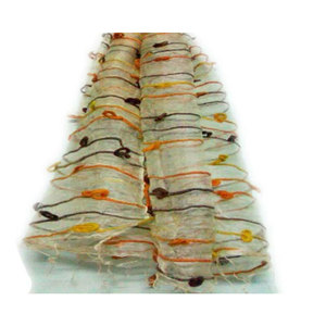 Écharpe en tissu d'organza 100% soie pure, écharpe en soie légère et transparente de luxe pour femmes, qualité supérieure, douce, élégante, design de créateur - Product Image 3