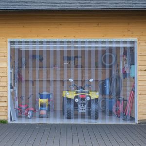 Rideau à bandes en PVC transparent, 101 pieds de long x 12 de large, isolation thermique, bande de porte en plastique, rouleau en vrac pour congélateur, chambre froide, entrepôt - Product Image 2