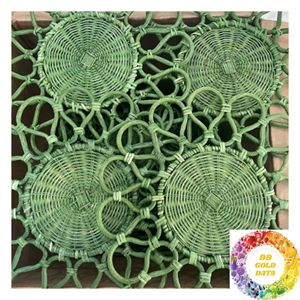 Set de table rustique en rotin tressé en forme de fleur, décoration de table en canne naturelle pour la maison, la cuisine et les restaurants de style ferme - Product Image 5