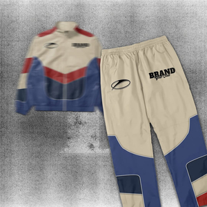 Factory Manufacture Custom Made Design And Logo <b>Wind</b> <b>Breaker</b> Pattern Tracksuit Wholesale High Quality Nylon Polyester Tracksuit - Product Image 3
