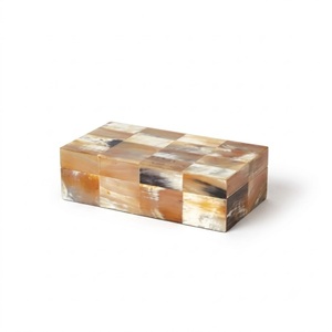 Mother Of Pearl Jewelry Box Geometric Pattern <b>Mosaic</b> MOP Trinket Box Premium Wooden Shell Inlay Keepsake Organizer For Home Deco - Product Image 4