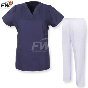 Uniforme Médico para Hombre, Nuevo Diseño, Cuello Alto, Manga Corta, Precio Económico, Venta Caliente - Product Image 1