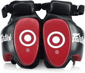 Protector de Muslos para Boxeo ER-28992 Rojo y Negro de PU, Equipo de Entrenamiento de MMA Resistente - Product Image 1