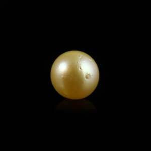 Perle dorée exquise de 4,9 carats, pierre précieuse en vrac pour bijoux fins - Product Image 1