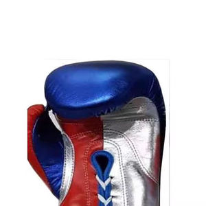 Gants de boxe de qualité supérieure, design luxueux, logo et couleur personnalisés, cuir durable avec fermeture à lacets pour adultes et unisexe. - Product Image 4
