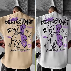 Camiseta de Lujo de Algodón Grueso Liso de Primera Calidad, Unisex, con Logotipo Personalizado, Cuello Redondo, Camiseta Blanca Extra Grande para Hombre - Product Image 1