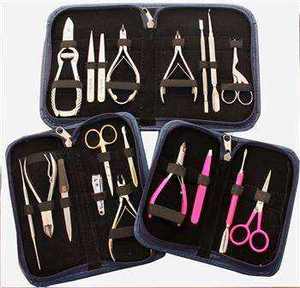Stainless Steel Manicure and Pedicure Kit Professional <b>Nail</b> Care Clippers <b>Set</b> with Grooming Tools - Product Image 1