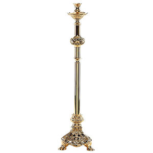 <b>Brass</b> Altar <b>Candlestick</b> | Traditional Church Altar Candle Stand - DOUBLE VEE EXPORTS - Product Image 1