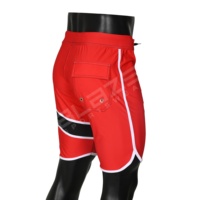 Short de gymnastique de rue haute personnalisé pour hommes confort solide entraînement sportif Compression Fitness entraînement athlétique ceinture élastique peignée