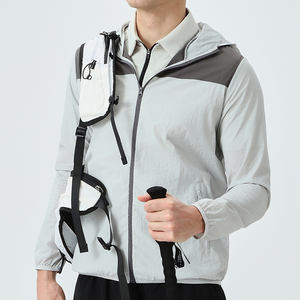 men's Full Zip Lightweight Polyamide Gym <b>Jacket</b> Windbreaker Feeling Long Sleeve <b>Workout</b> Tops Slim Fit Breathable Yoga - Product Image 2