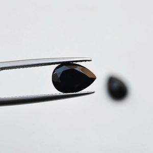 AAA Grade Haute Qualité Naturel Spinelle Noir 8x12mm À Facettes Poire Pierre Précieuse Anneau et Boucle D'oreille Pierres Personnalisées Vente Chaude - Product Image 1