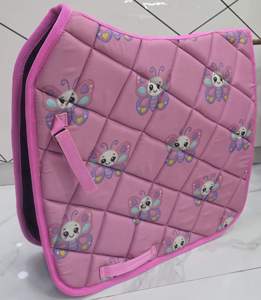 Almohadillas para silla de montar inglesa con estampado personalizado, almohadilla para caballo con logotipo personalizado a bajo precio, almohadilla para silla de montar inglesa de algodón hecha a medida - Product Image 2