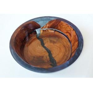 Tazón de Resina Epoxi y Madera de Acacia Hecho a Mano, Libre de BPA, para Servir en Restaurantes, Decoración de Comedores de Lujo e Interiores Modernos - Product Image 1