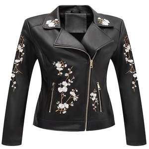 Premium Women's Embroidered Varsity Leather Jacket Wool Body OEM ODM Factory Sample Service Available Global - Product Image 5
