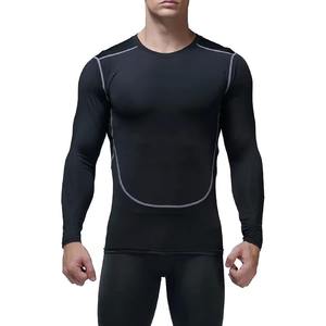 Custom <b>Compression</b> <b>Shirt</b> <b>Mens</b> Grey Long Sleeve Base Layer Gym Workout Fitness Athletic Tight <b>Shirt</b> Dry Fit Rash Guard Tops - Product Image 5