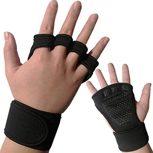 High Quality Fingerless Gloves Neoprene Breathable Fitness Gloves with Anti-Slip Palm Protection for Strength Training - Product Image 1