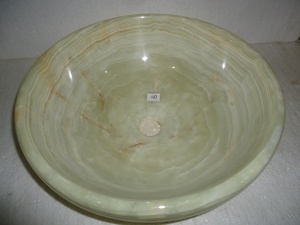 Afghan Green Onyx Modern <b>Round</b> Shaped Luxury Bathroom Sink <b>Basin</b> for Wall Cladding & Kitchen Use Wholesale Supplier Exporter - Product Image 2