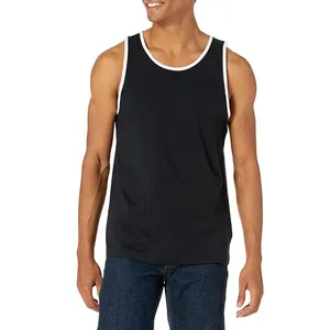 <b>Racer</b> <b>Back</b> Quick Dry Casual 100% Polyester Gym Fitness Sport Sleeveless Tank <b>Tops</b> Men's Running Workout - Product Image 3