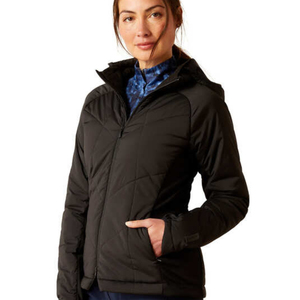 Veste d'équitation confortable pour femme en satin, coupe ergonomique, légère, imperméable, réversible, doublure anti-humidité, ajustement sûr et fin. - Product Image 3