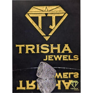 Bague de luxe en diamant de laboratoire, argent sterling 925, entièrement sertie de pierres, style hip hop, bijoux bling pour homme par Trisha Jewels - Product Image 3