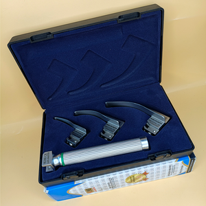 ชุดเครื่องมือตรวจกล่องเสียง LAPA-733073-2-1 ยี่ห้อ Macintosh แบบใยแก้วนำแสง 3 ใบมีด ขนาด 0-1-2 สำหรับเด็ก พร้อมด้ามจับ คุณภาพพรีเมียม ใบมีดผ่านการฆ่าเชื้อแบบออโตเคลฟ - Product Image 2