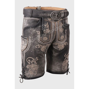 Último Modelo 2026: Lederhosen Bávaros para Hombre, de Cuero Vacuno Genuino, Traje Tradicional para Oktoberfest, Estilo Vintage, Transpirable - Product Image 2