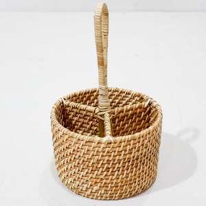 Panier de rangement en rotin tressé Artex Dong Thap, artisanat naturel, écologique, multifonctionnel, décoration moderne pour la cuisine et la maison - Product Image 1
