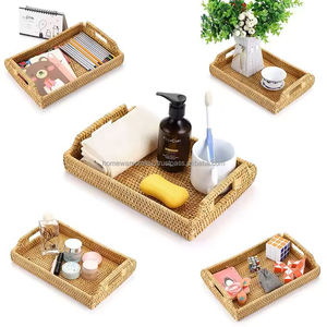 Bandejas de Ratán para Servir Alimentos Sostenibles, Hechas a Mano, Ligeras, Tejidas, Bandeja Utilitaria, Fabricante al por Mayor de Vietnam - Product Image 2