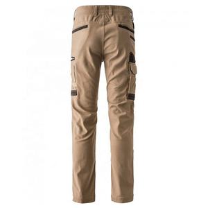 Unisex Lightweight High Visibility Safety Work Cargo Pants Breathable <b>Thermal</b> Industrial Utility <b>Trousers</b> Polyester Canvas Mid - Product Image 2
