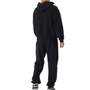 New Design Printed Hooded Solid Men <b>Tracksuit</b> Casual Winter Wear 100% Cotton Lightweight Eco-Friendly Four-Way Stretch - Product Image 2