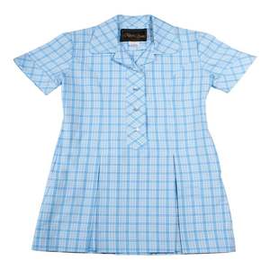 Belle chemise blanche à manches longues en coton pour garçons, uniforme scolaire, avec logo brodé et pantalon bleu marine - Product Image 6