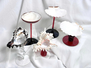 Factory Direct Custom Reusable Seashell Glass Wine <b>Beer</b> Vietnam Manufacturer Luxury Home Decor Restaurant Hotel Bulk Supply - Product Image 4