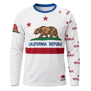 Maillot personnalisé à manches longues avec drapeau national, fabricant de vêtements de sport sur mesure - Product Image 5