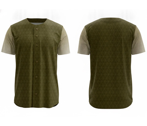 Camiseta de béisbol para hombre, diseño personalizado, ropa deportiva para equipos con logotipo y números personalizados |   Base de Poliéster Transpirable - Product Image 3