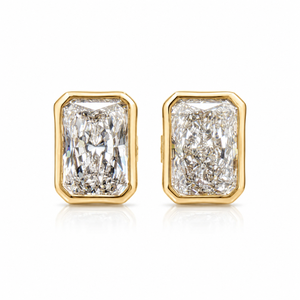 ต่างหูเพชรทรงเรเดียนท์คัทที่เพาะเลี้ยงในห้องปฏิบัติการ |   ทองคำ 14K แบบโซลิแทร์ |   เครื่องประดับชั้นดี 2.00 กะรัต VS1 สี D สำหรับผู้หญิง ของขวัญแต่งงาน OEM - Product Image 1