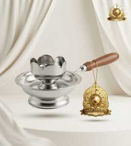 Brûleur à Bakhoor en Terre Cuite avec Couvercle à Motif Géométrique, Porte-Encens Oud Arabe, Diffuseur d'Arômes de Table, Unité de Parfum d'Ambiance Skies Trad - Product Image 5