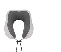 Luxe léger Portable en forme de U avion voyage oreiller gonflable en mousse à mémoire de forme cou soutien Massage caractéristique voiture Logo personnalisé