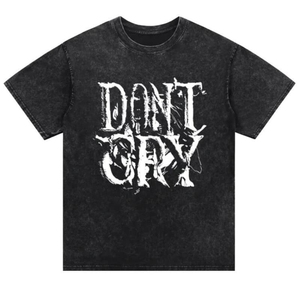 Unisex Retro Vintage Washed O Neck Baggy <b>Shirt</b> Loose Fit Oversized <b>Y2K</b> Streetwear Hip Hop Urban Distressed Plus Size Front OEM - Product Image 4