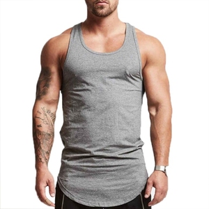 Débardeur de sport pour homme personnalisé, respirant, col en V, coupe ajustée - Style urbain, tissu Spandex/Coton, sans manches, idéal pour l'été - Product Image 4